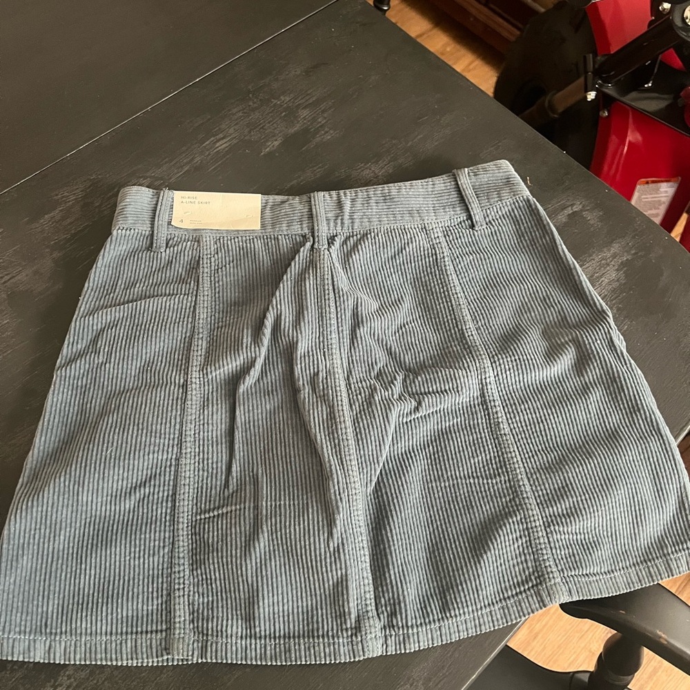 brand new baby blue full zip AE skirt